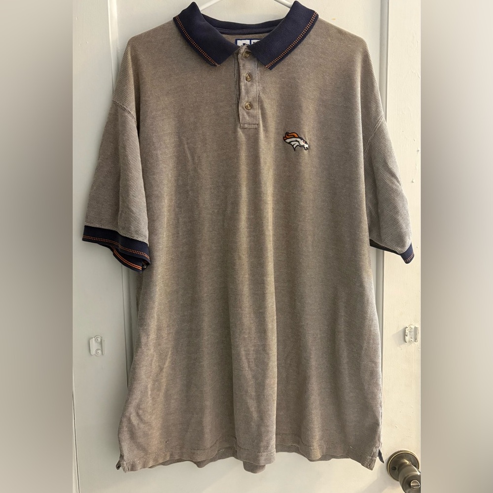 Logo Athletic NFL Game Day Denver Broncos Vintage Polo Size XL